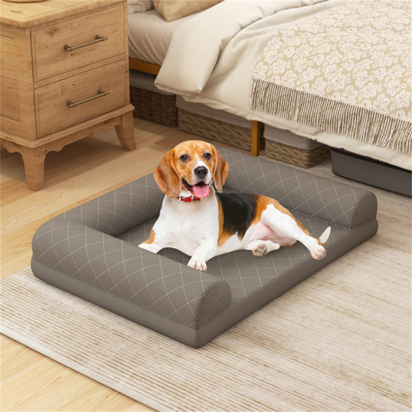 36-Inch Orthopedic Dog Bed – Supportive Foam Mattress for Medium Dogs with Washable Cover - Flufer Store