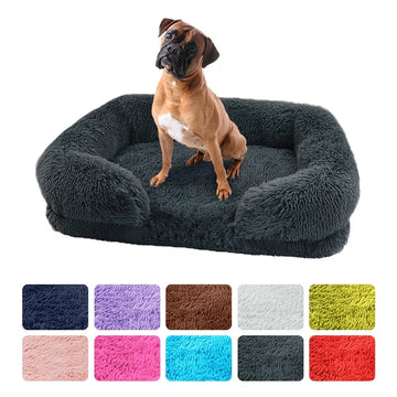 Square Dog Bed – Thickened Sleeping Pad, Washable Pet Sofa - Flufer Store