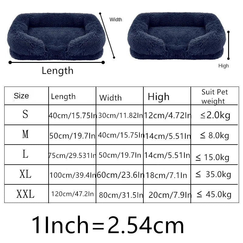Square Dog Bed – Thickened Sleeping Pad, Washable Pet Sofa - Flufer Store