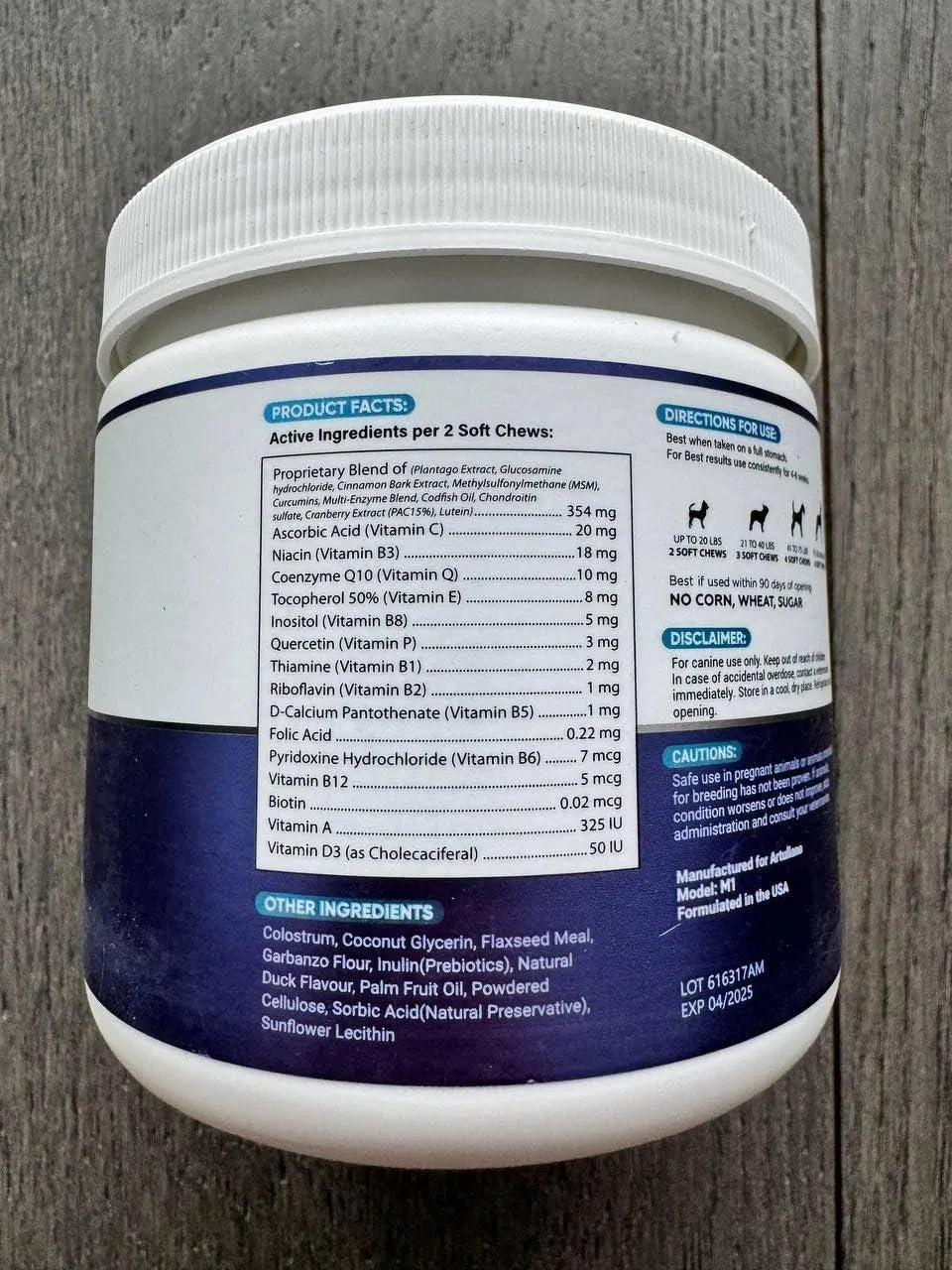 Do Not Sell On Amazon Dog Multivitamin Chewable With Glucosamine 20 In 1 Dog Vitamins And Supplements Senior & Puppy Multivitamin For Dogs Pet Joint Support Health Immunity Mobility Gut Skin 120 Chews - Flufer Store